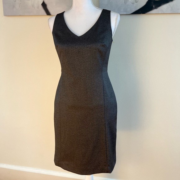 Ann Taylor Dresses & Skirts - Ann Taylor Charcoal Sleeveless Midi Dress
